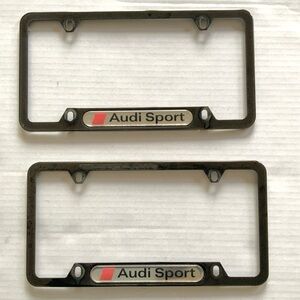Audi Sport set of 2 license plate frames